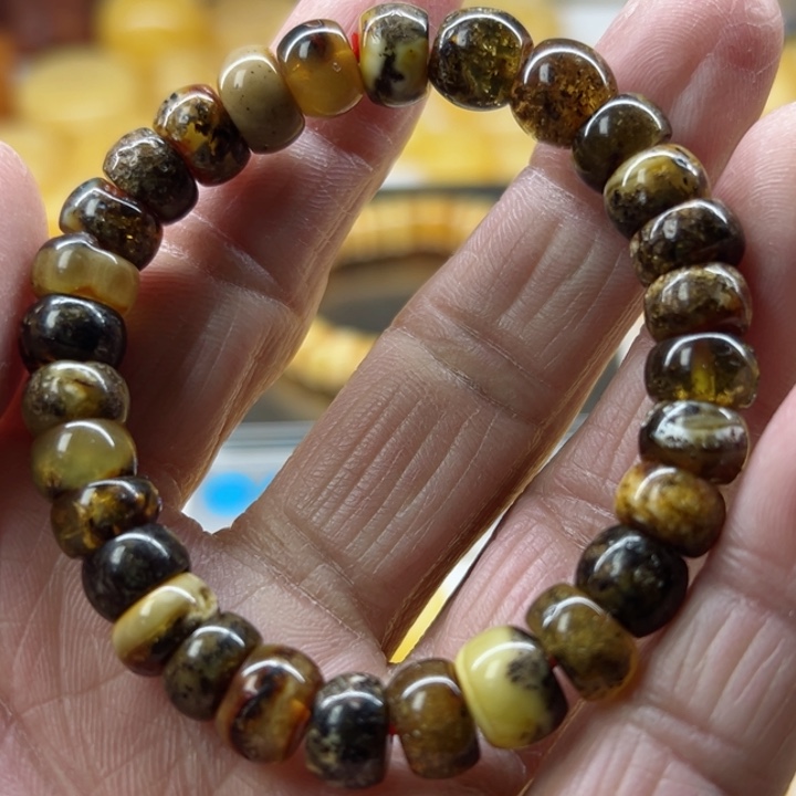 琥珀（矿物珀）手串未镶嵌