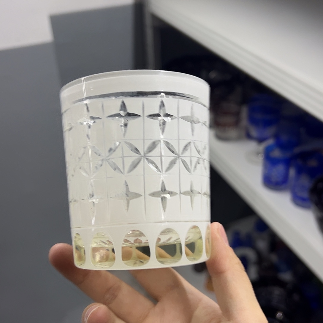 平底款水晶玻璃微瑕一个