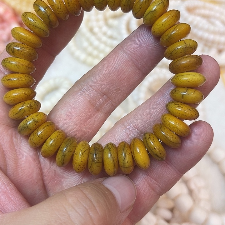 牛骨手串/手链牦牛骨卡14算盘珠