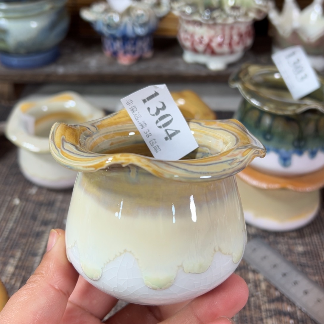 红陶景德镇手工花盆