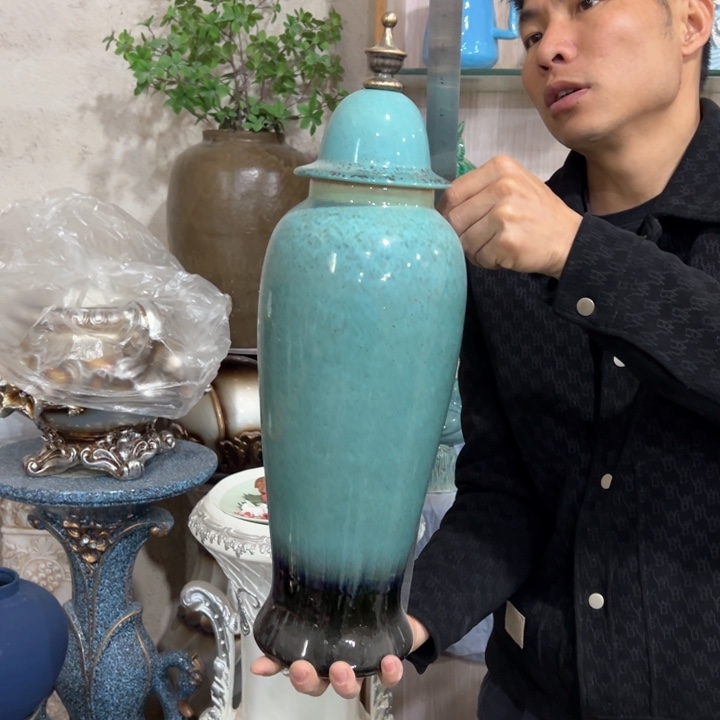 摆件高53口9公分微瑕捡漏