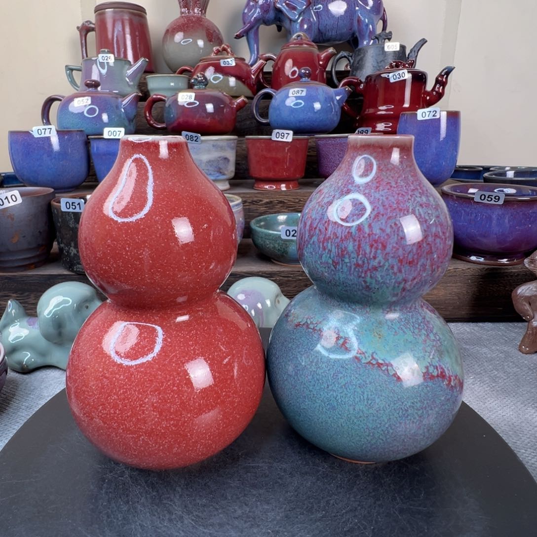 12cm高葫芦摆件一对