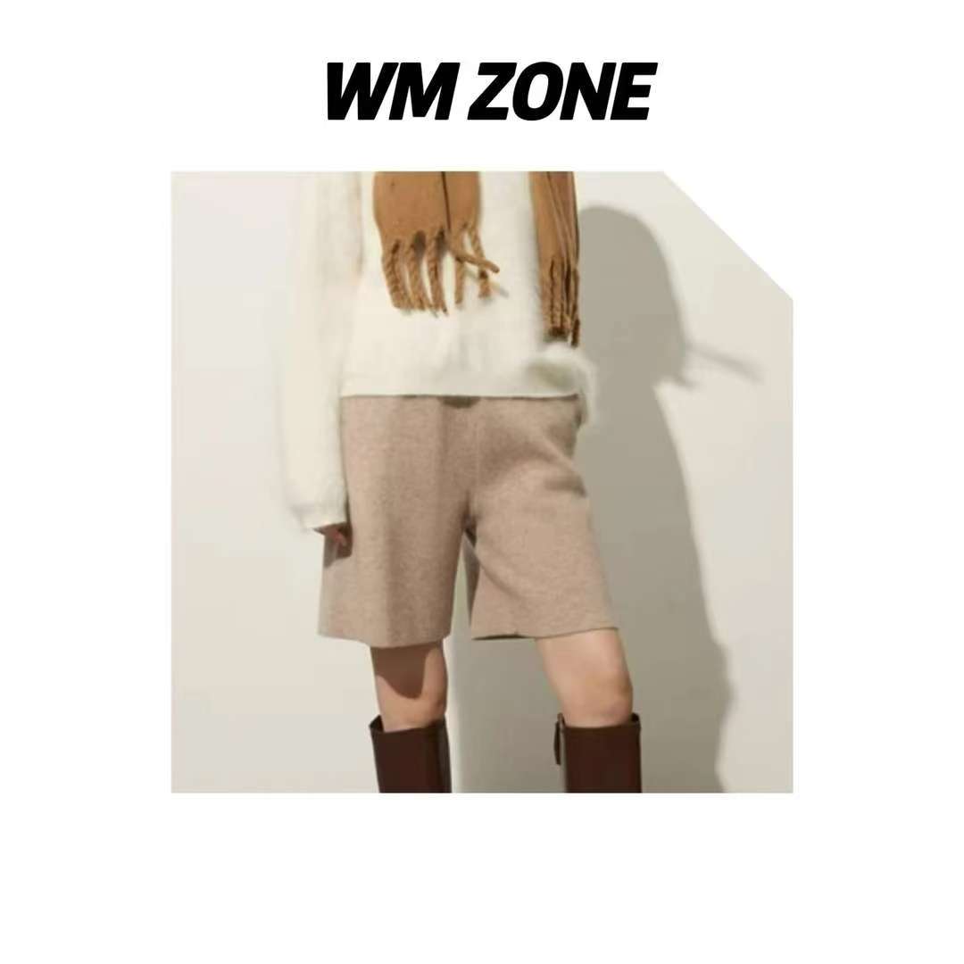 虎儿 4-2419 松紧腰条纹针织短裤