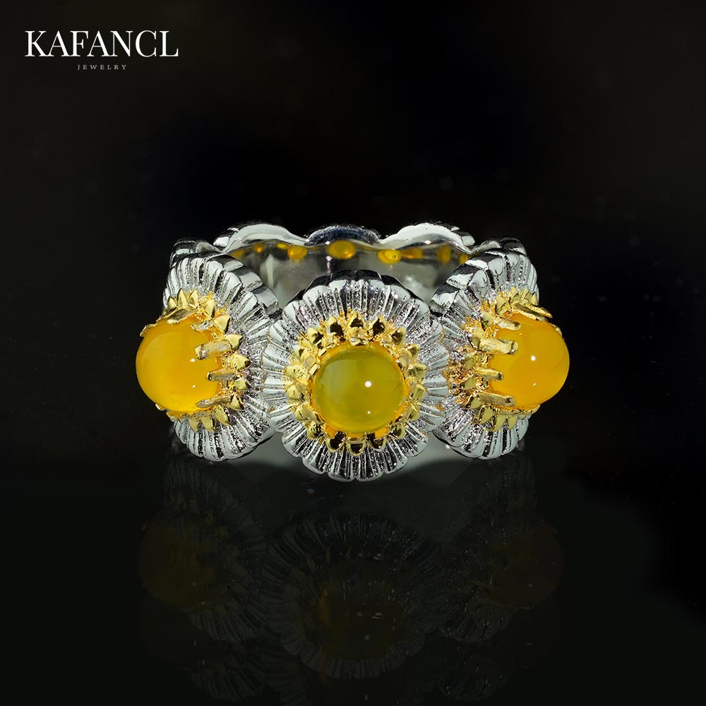 合金戒指 镀K金 雏菊戒指女2025年新款轻奢高级感首饰 ZR-D300