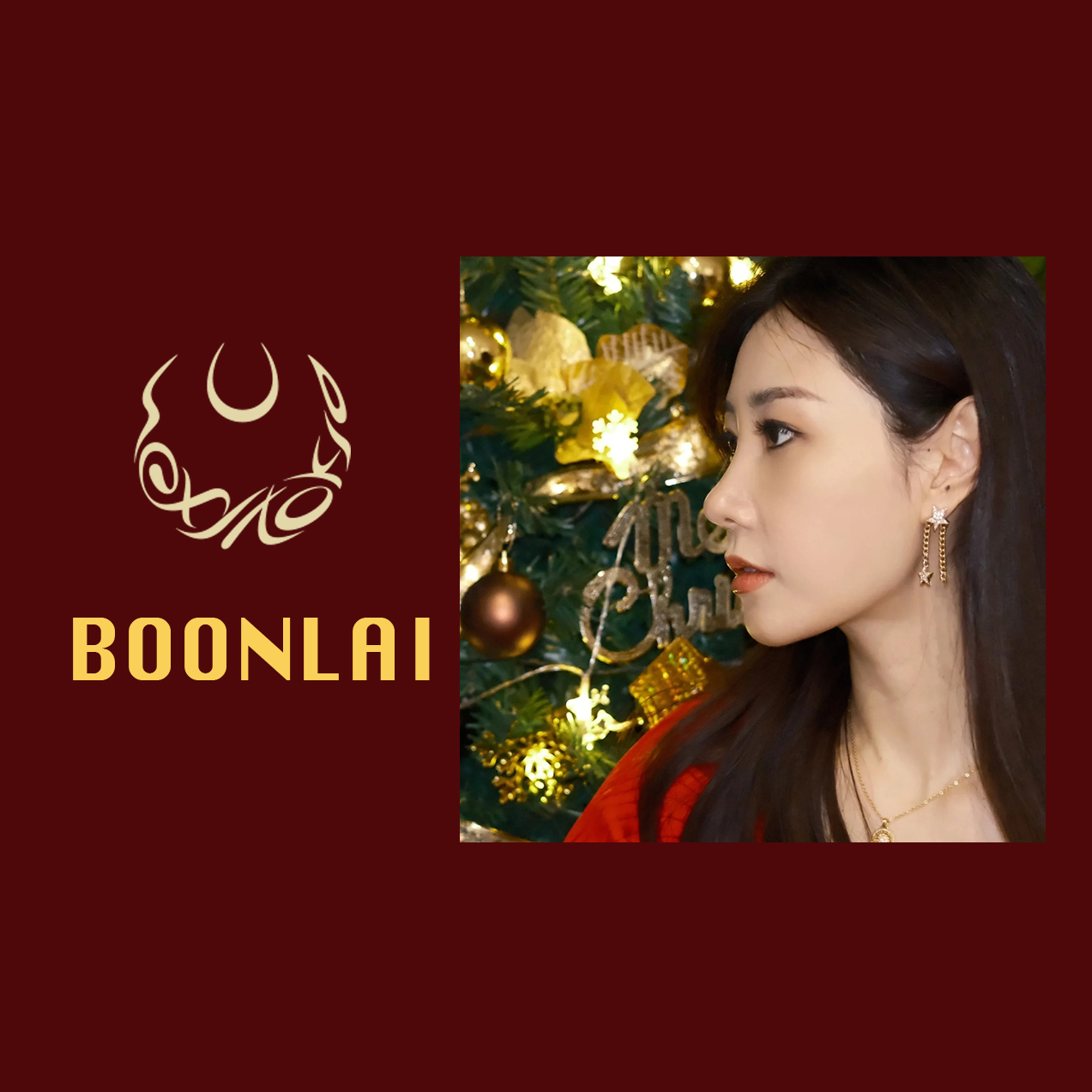 铜合金莫桑石耳饰 Boonlai  金属镶钻字母星星耳环1578