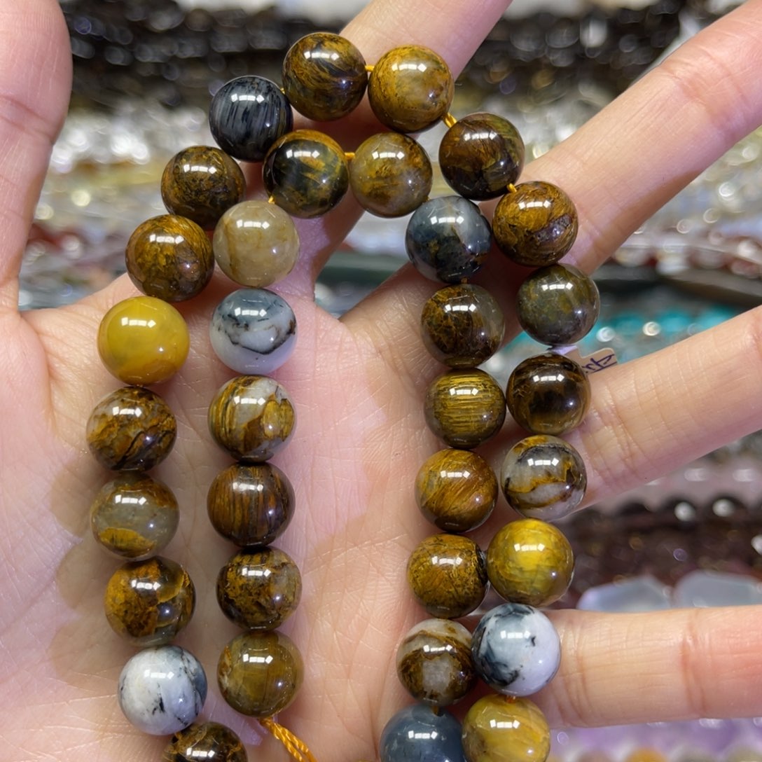 玛瑙/玉髓散珠天然黄金彼得卡10.8长条38厘米