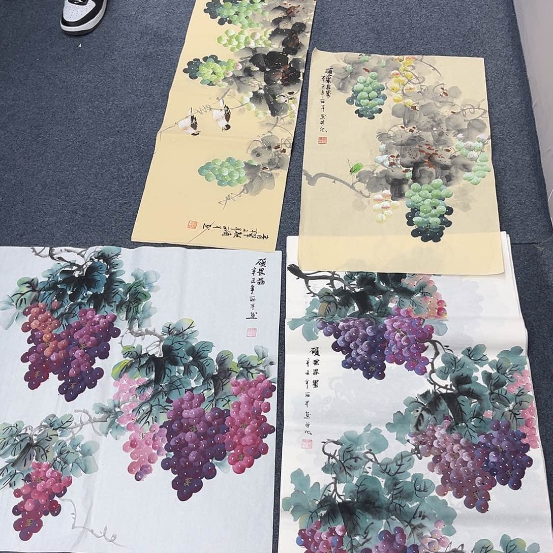 国画宣纸国画上纯手绘作品