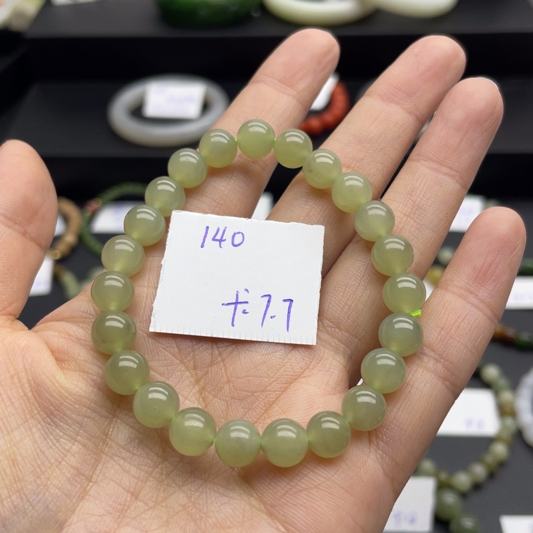 和田玉手串未镶嵌