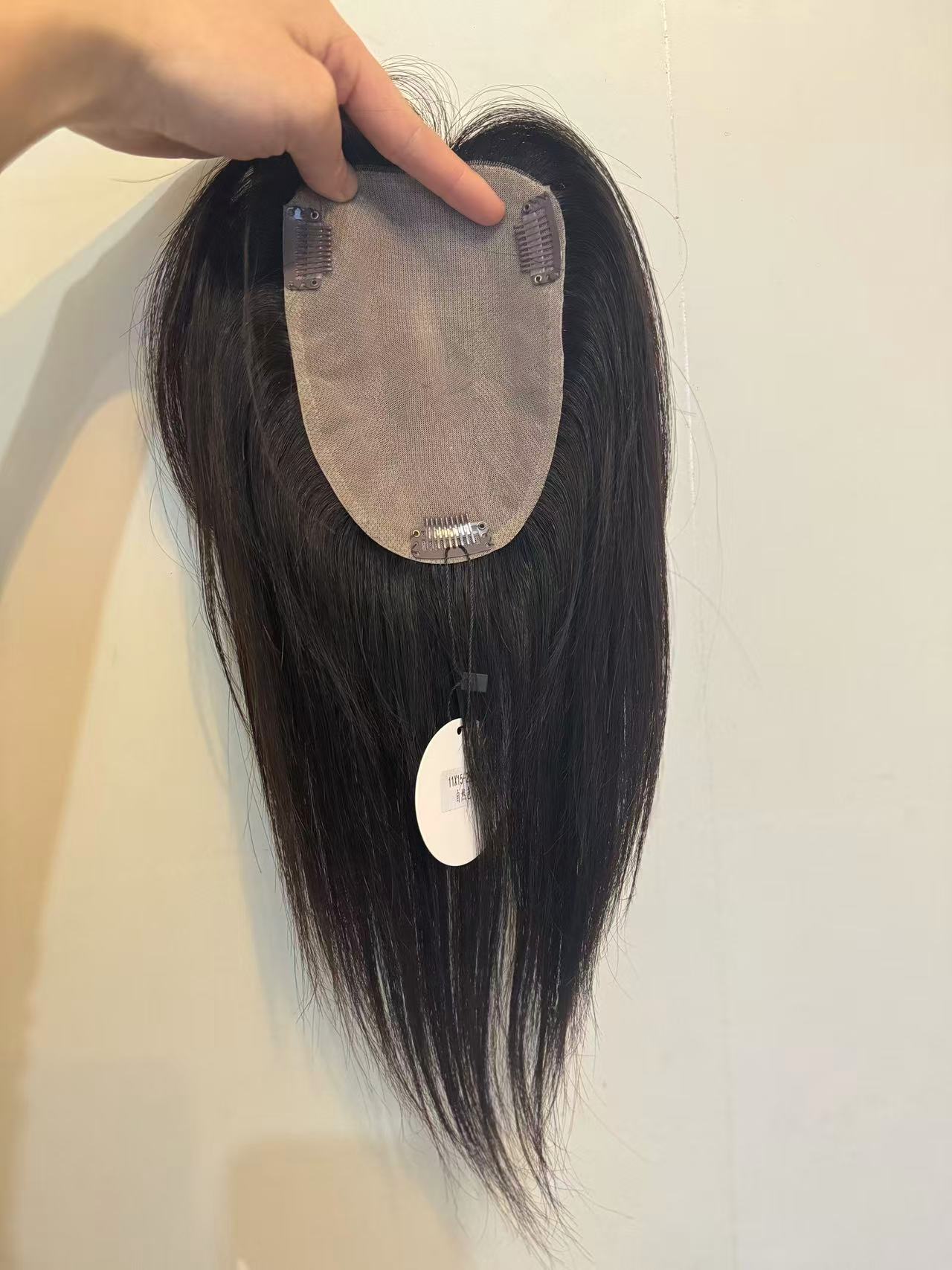 全真发9×14全手织一片式隐形假发片头顶高颅顶补发片轻薄透气