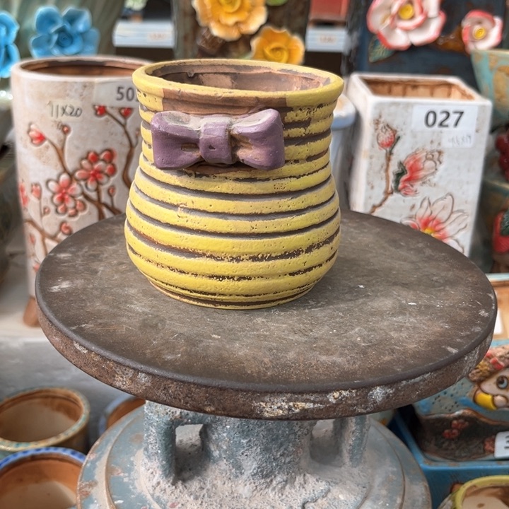 紫砂花盆粗陶材质多肉花盆