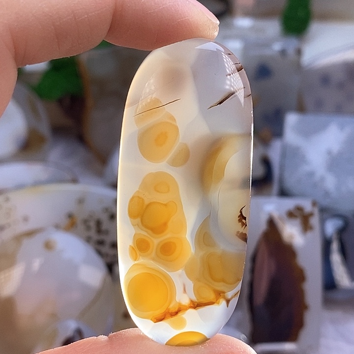 玛瑙/玉髓颈饰足银镀金镶嵌