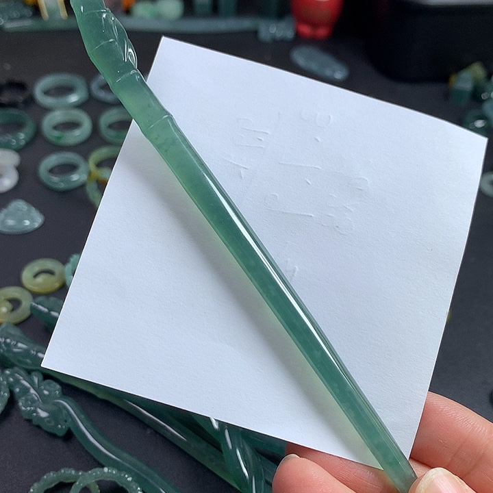 颈饰未镶嵌翡翠竹节发簪