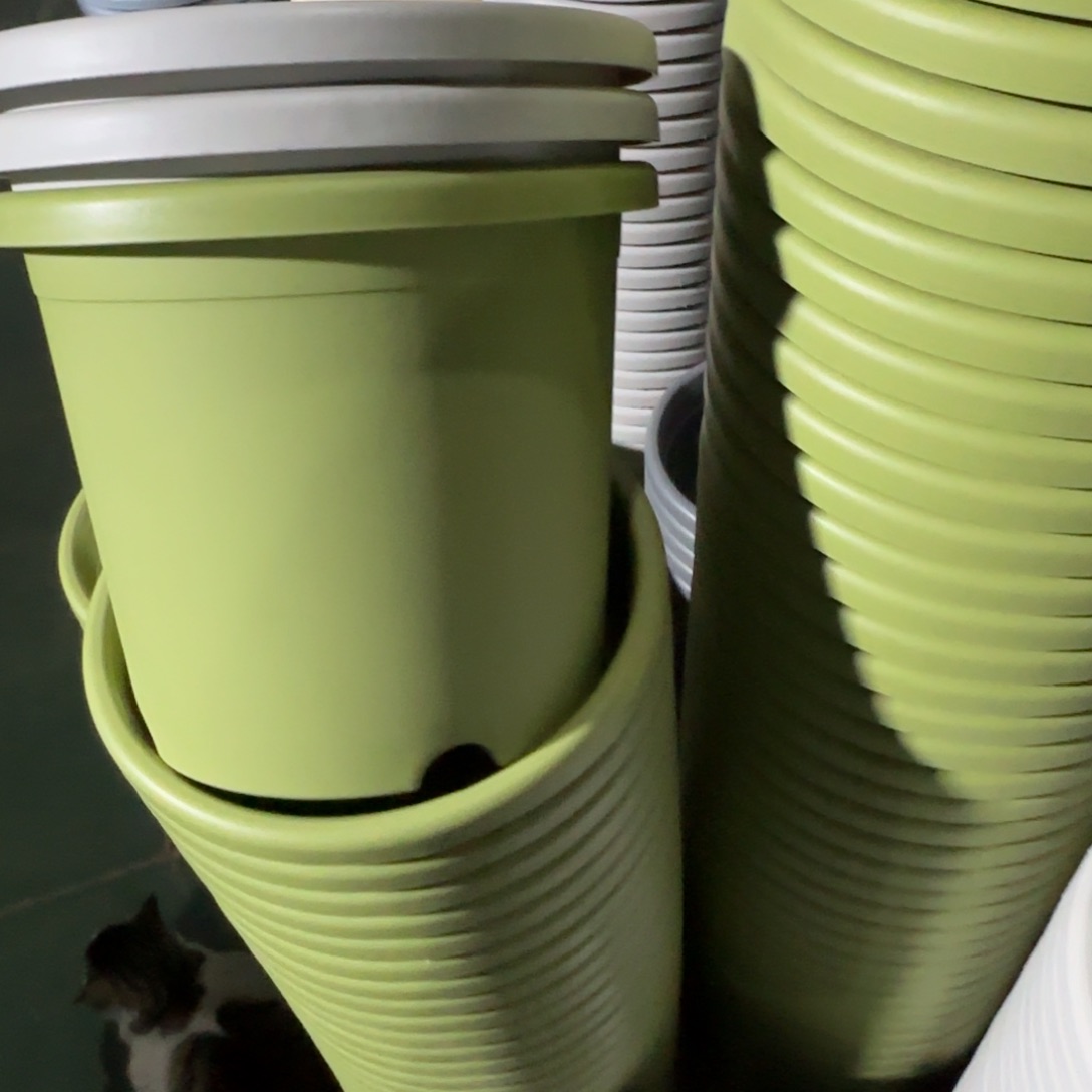 树脂四季盆5#无拖果绿微瑕6