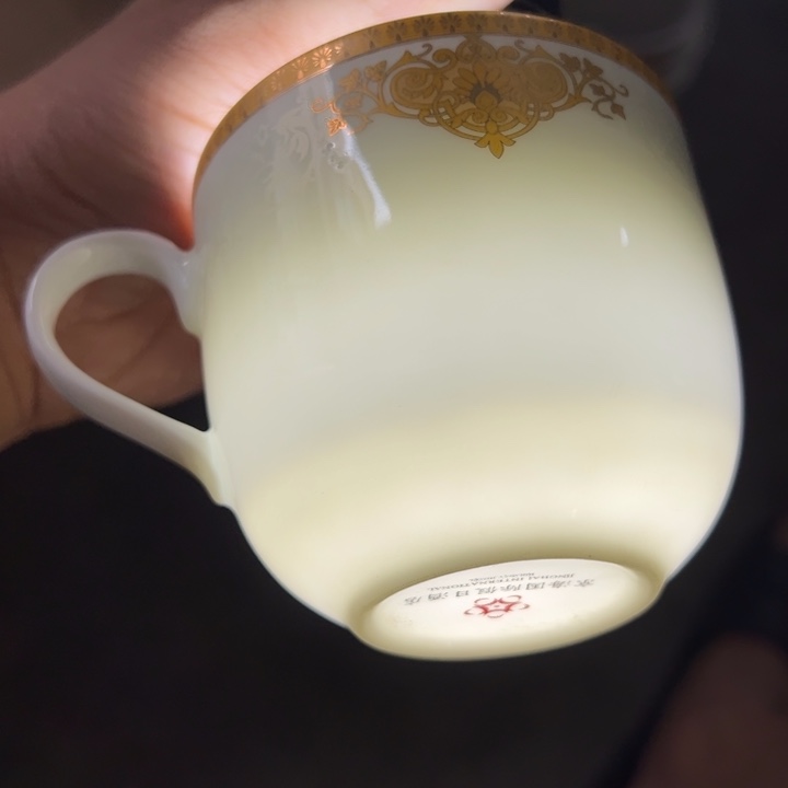 红叶玉泥定制耳杯一个