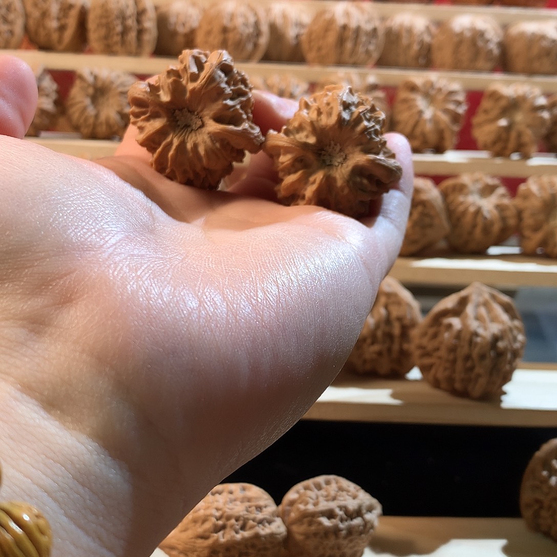 姐***夫核桃37龙门涧文玩核桃手把件