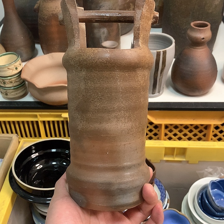 备前烧备前烧花瓶一个