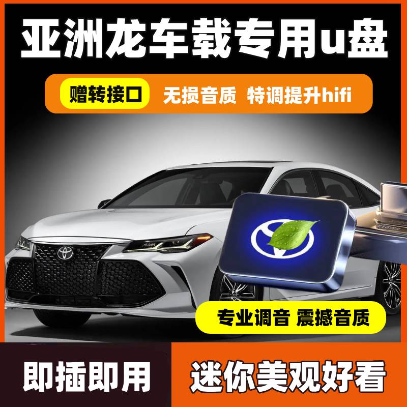 新款亚洲龙车载音乐u盘专用typec小口无损带歌曲高品质车用小优盘