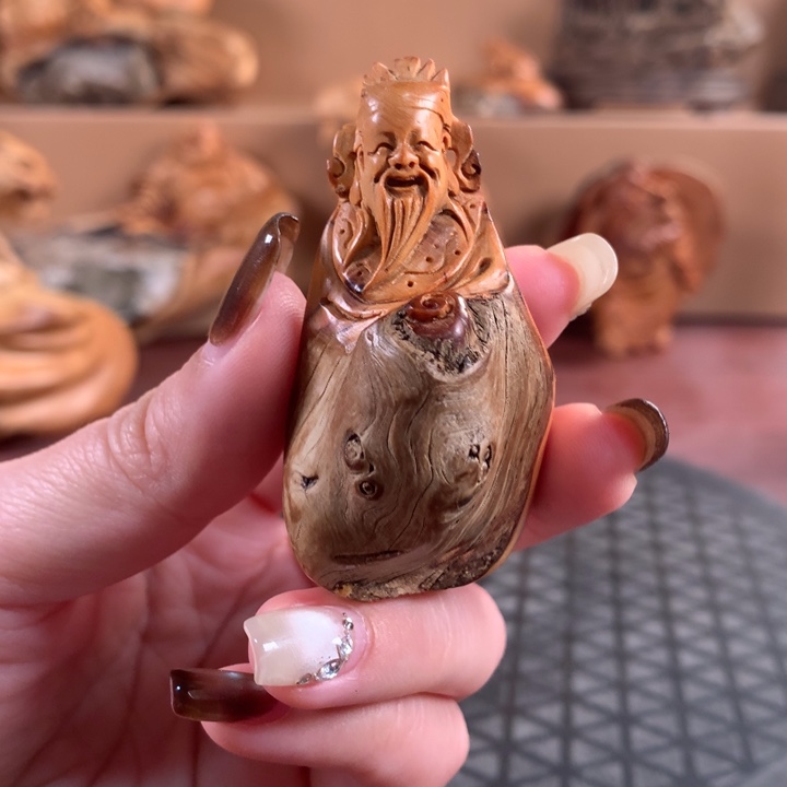 柏木（崖柏）根雕手把件