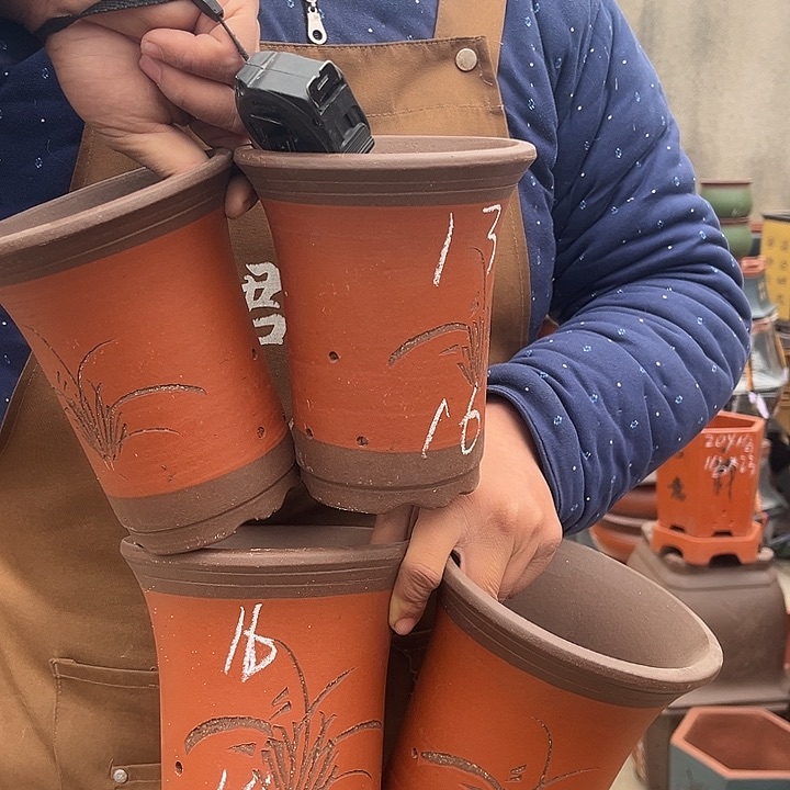 紫砂紫砂花盆盆栽