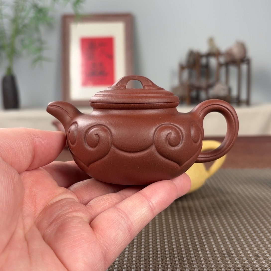 紫砂茶壶乌***哈黄龙山原矿紫砂壶150