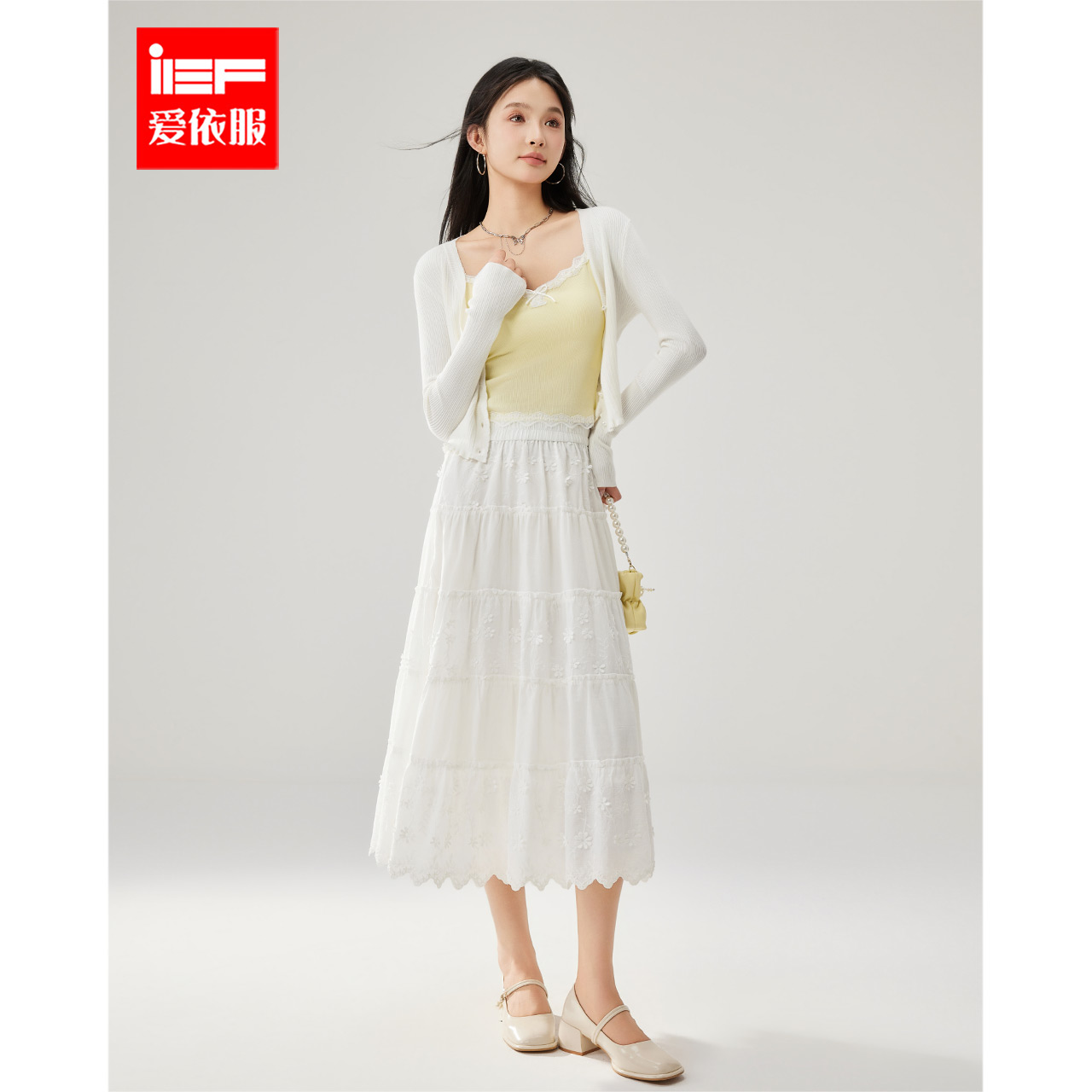 IEF/爱依服2025夏季新款度假少女月光甜美百搭显瘦初夏流行单裙