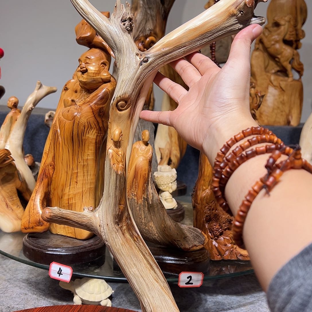 柏木（崖柏）潇**雨崖柏木手把件摆件