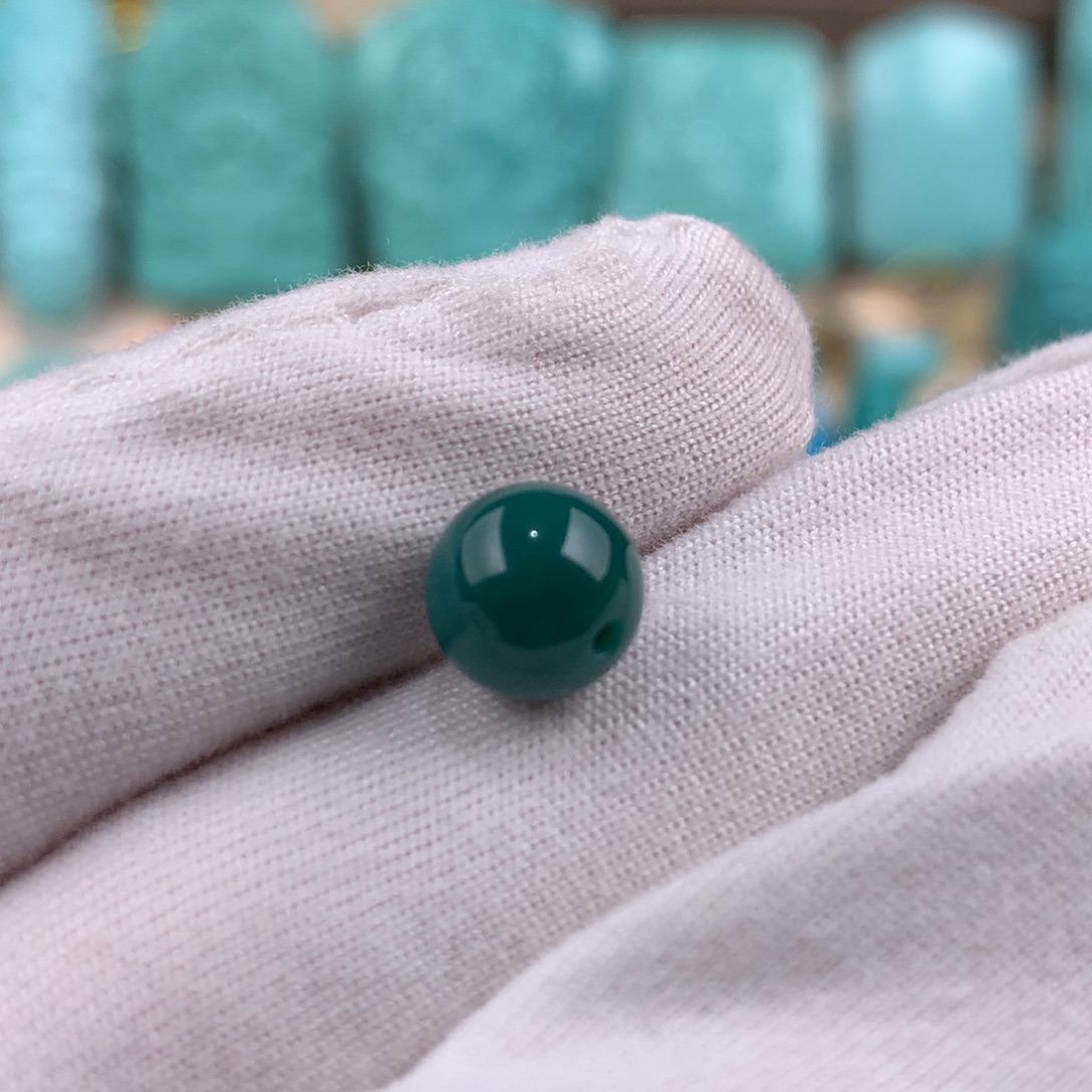 绿松石未镶嵌圆珠卡8