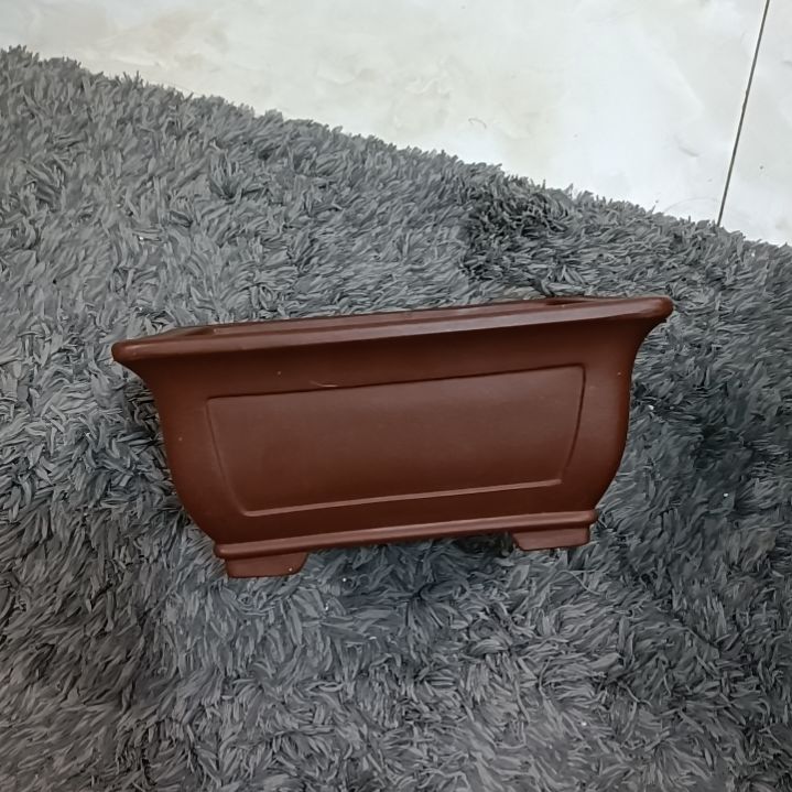 红陶老*?长方紫砂花盆