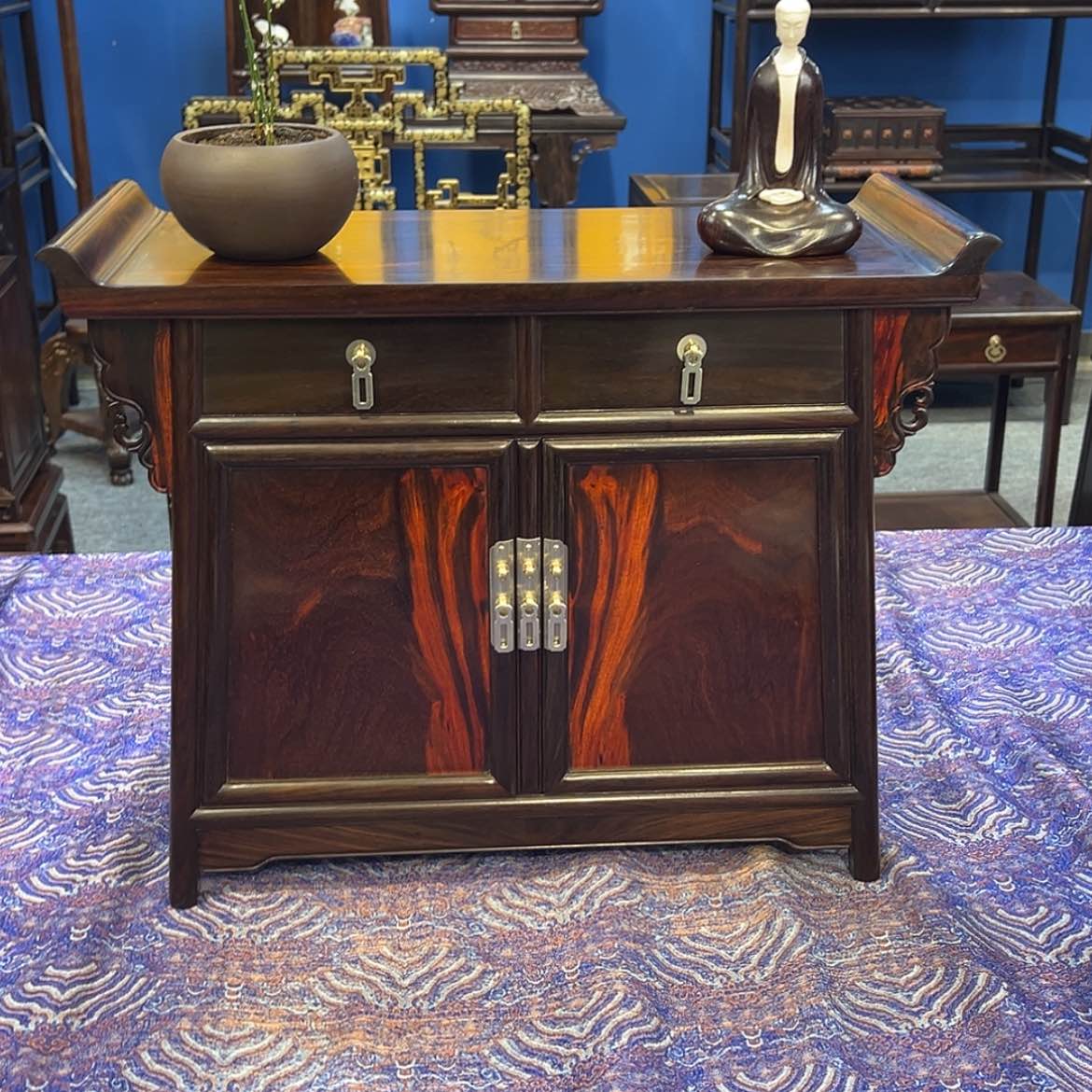 【闪购商品】红酸枝木类成套家具二联橱