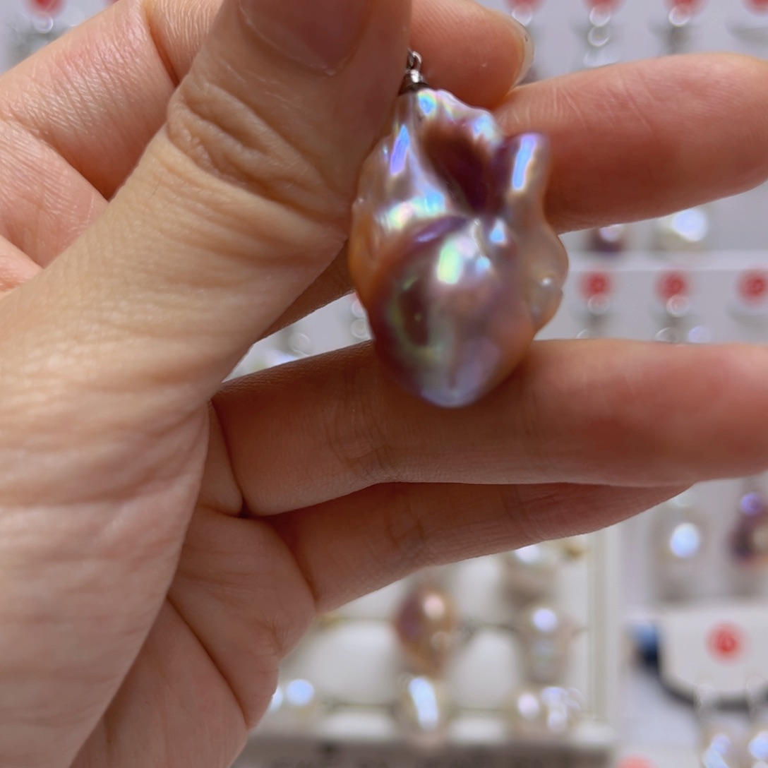 未镶嵌淡水珍珠吊坠樰*