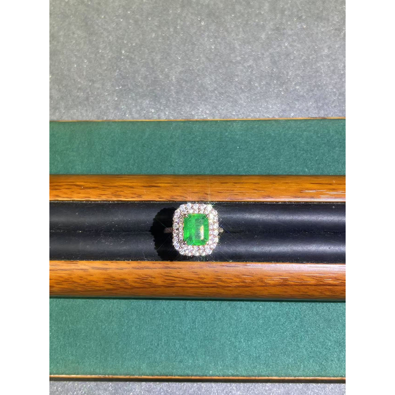 a3351玫色方形满钻开口戒指多样发