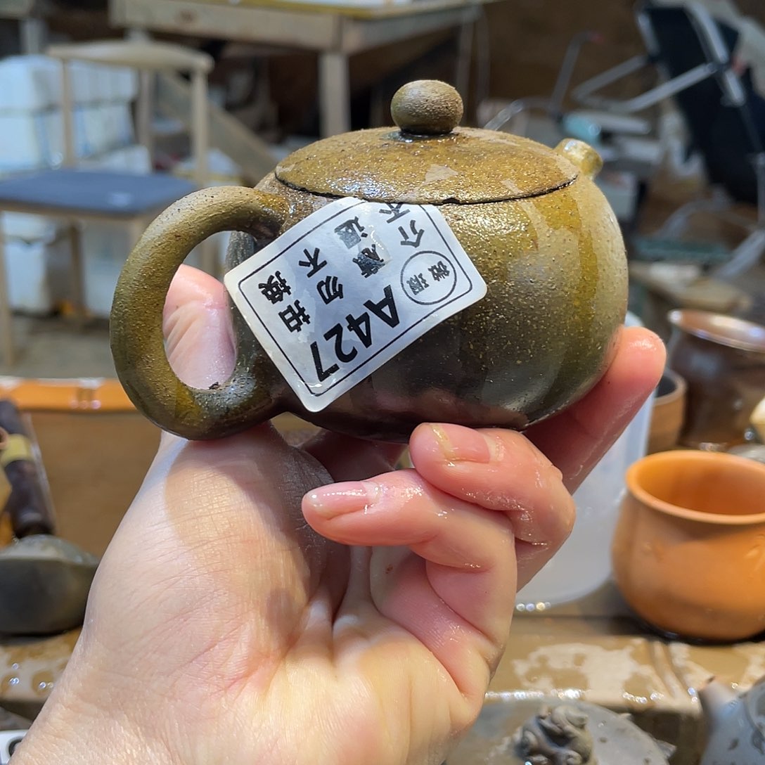 清*广西钦安龙窑坭兴陶柴烧