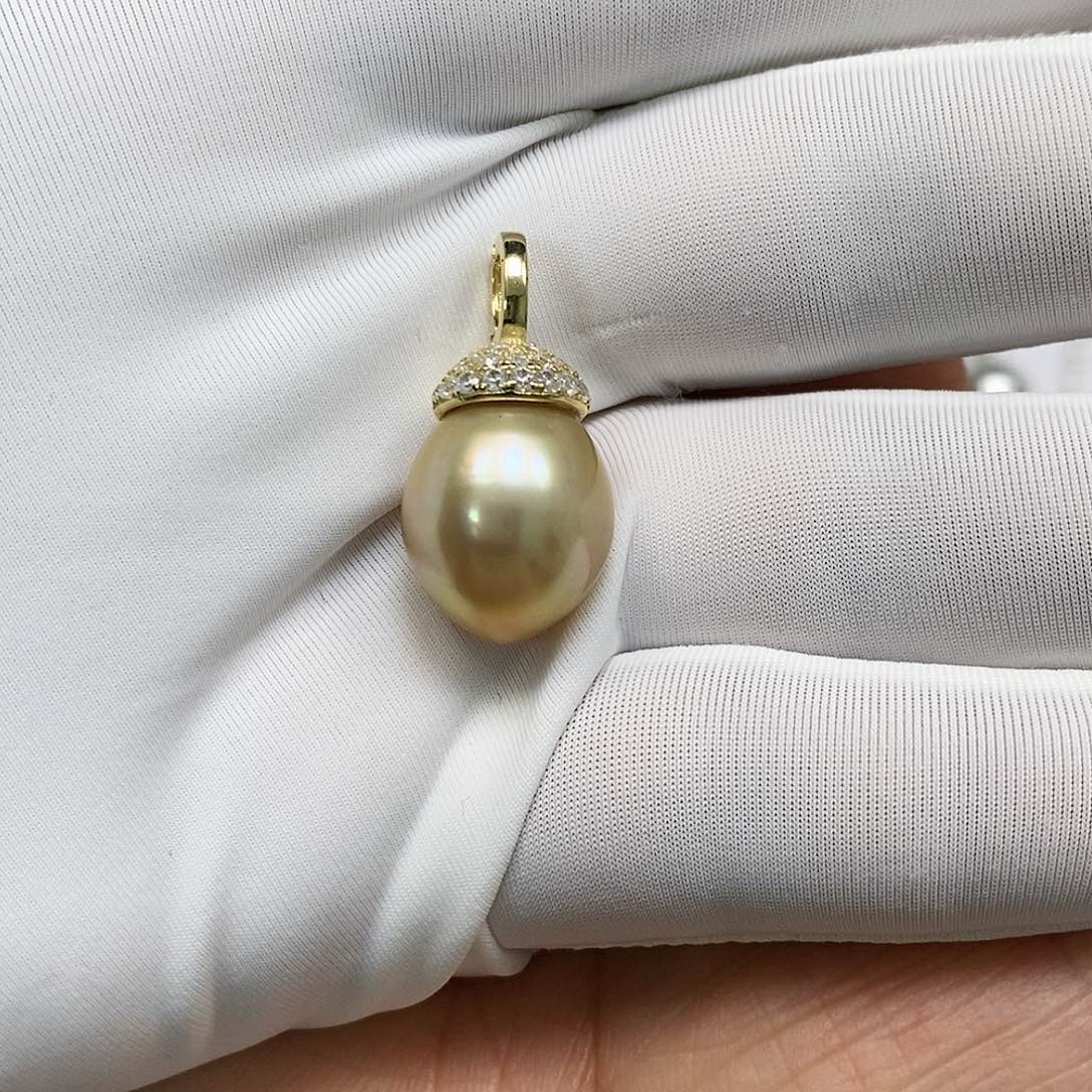 海水珍珠颈饰银S925镶嵌