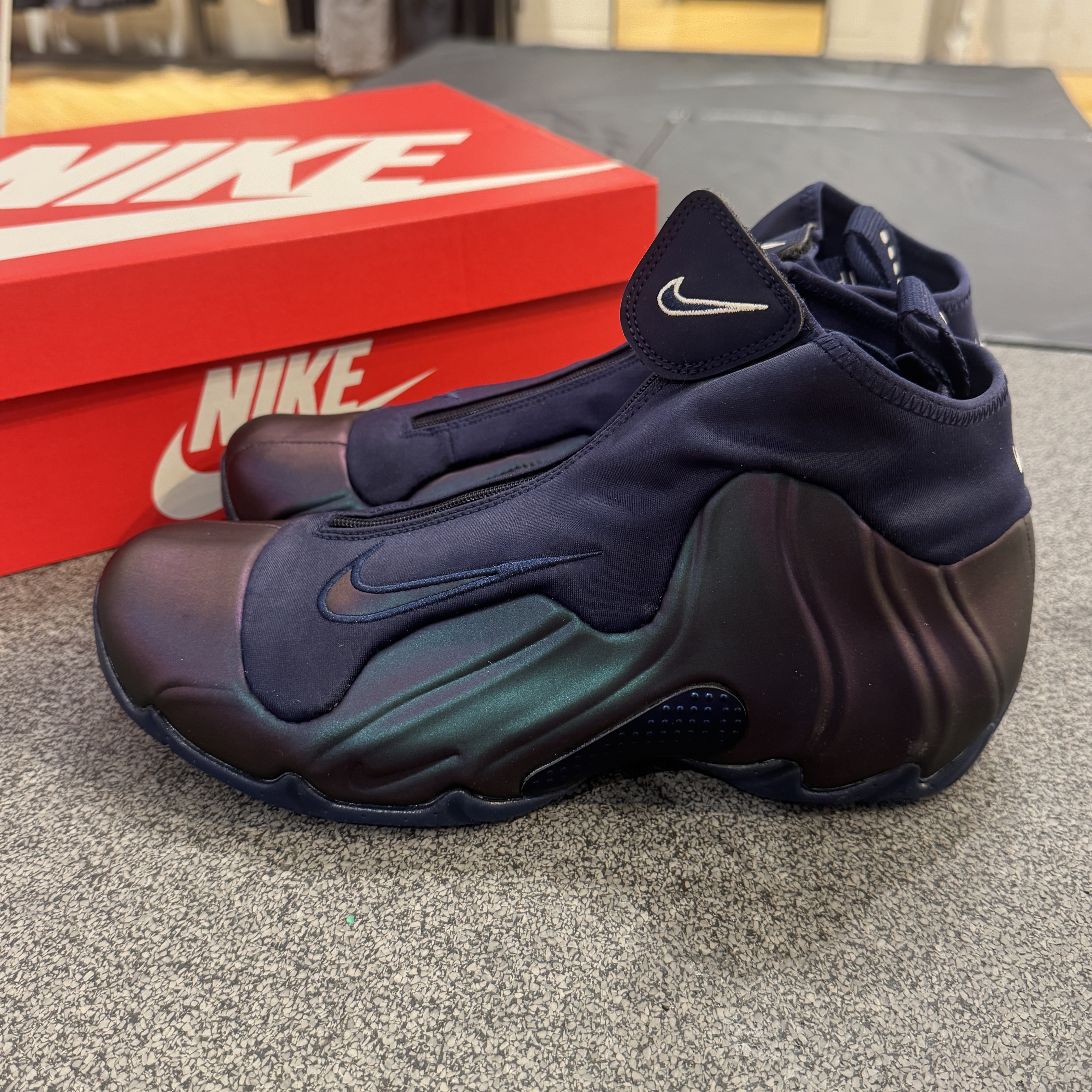 官方正品 AIR FOAMPOSITE ONE 男子蓝色喷泡 HJ4481-900