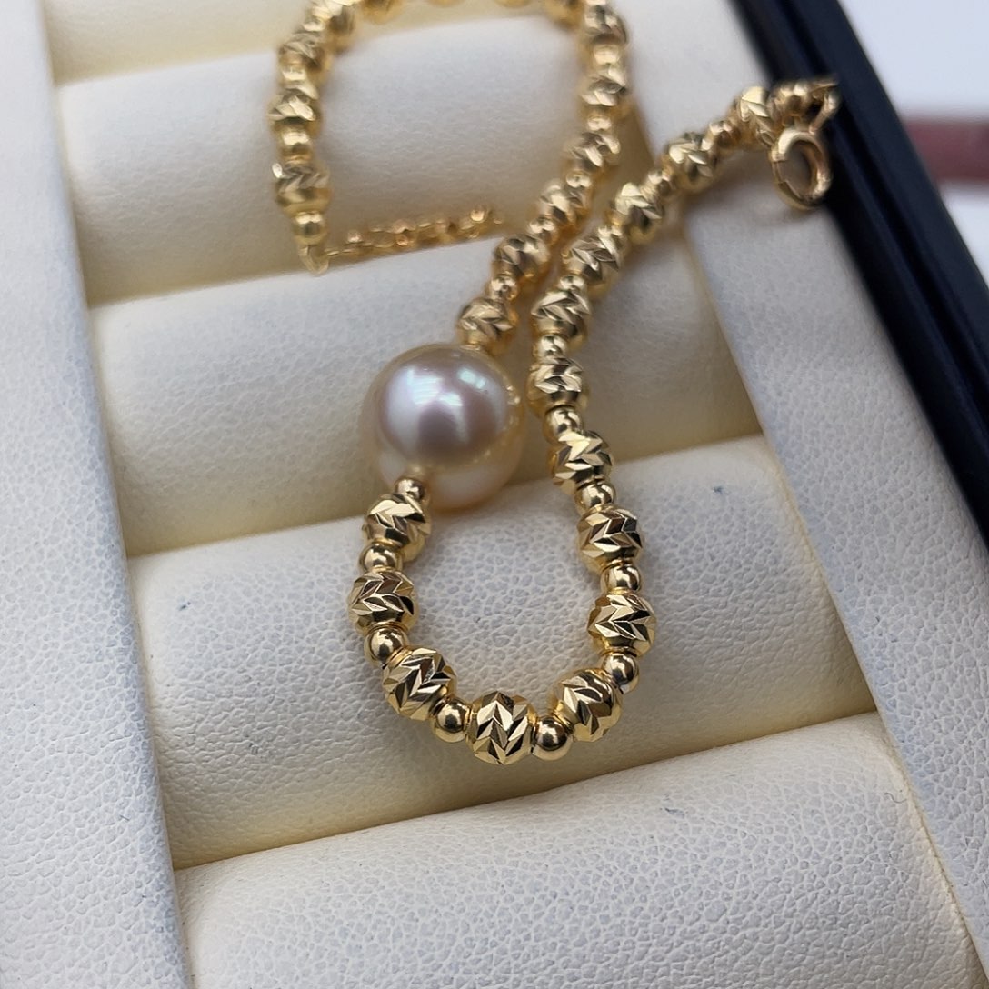 手绳银S925镶嵌海水珍珠