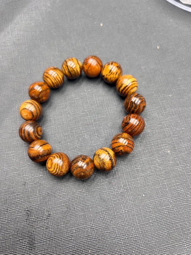 63沉木圆珠单圈手串