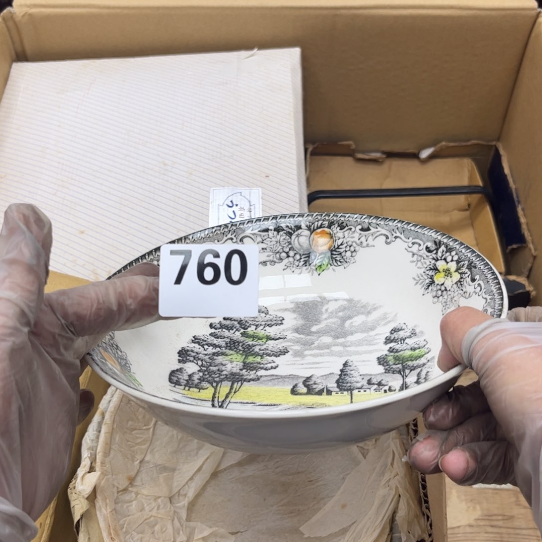 瓷片摆件工艺品摆件666 