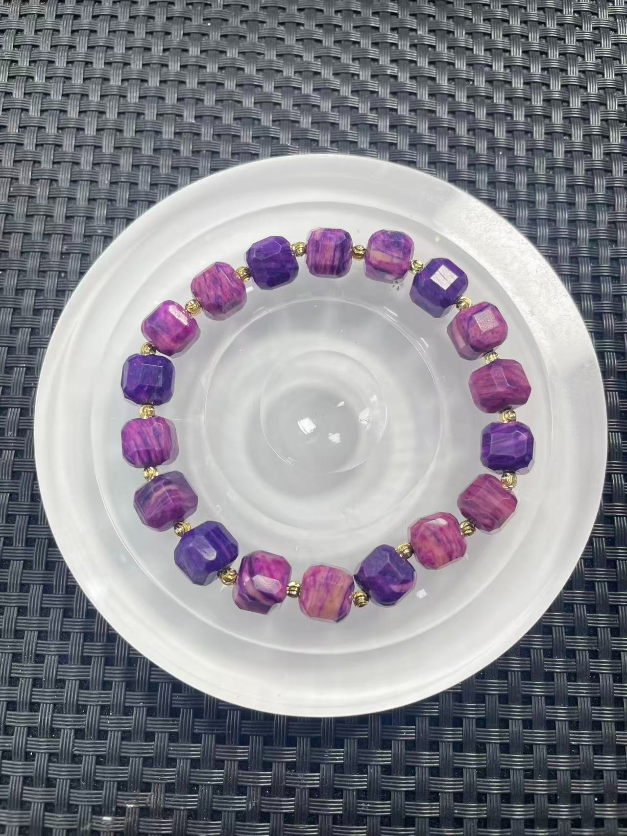 Z102千层拉丝9m方糖手串主播推荐一件奇石