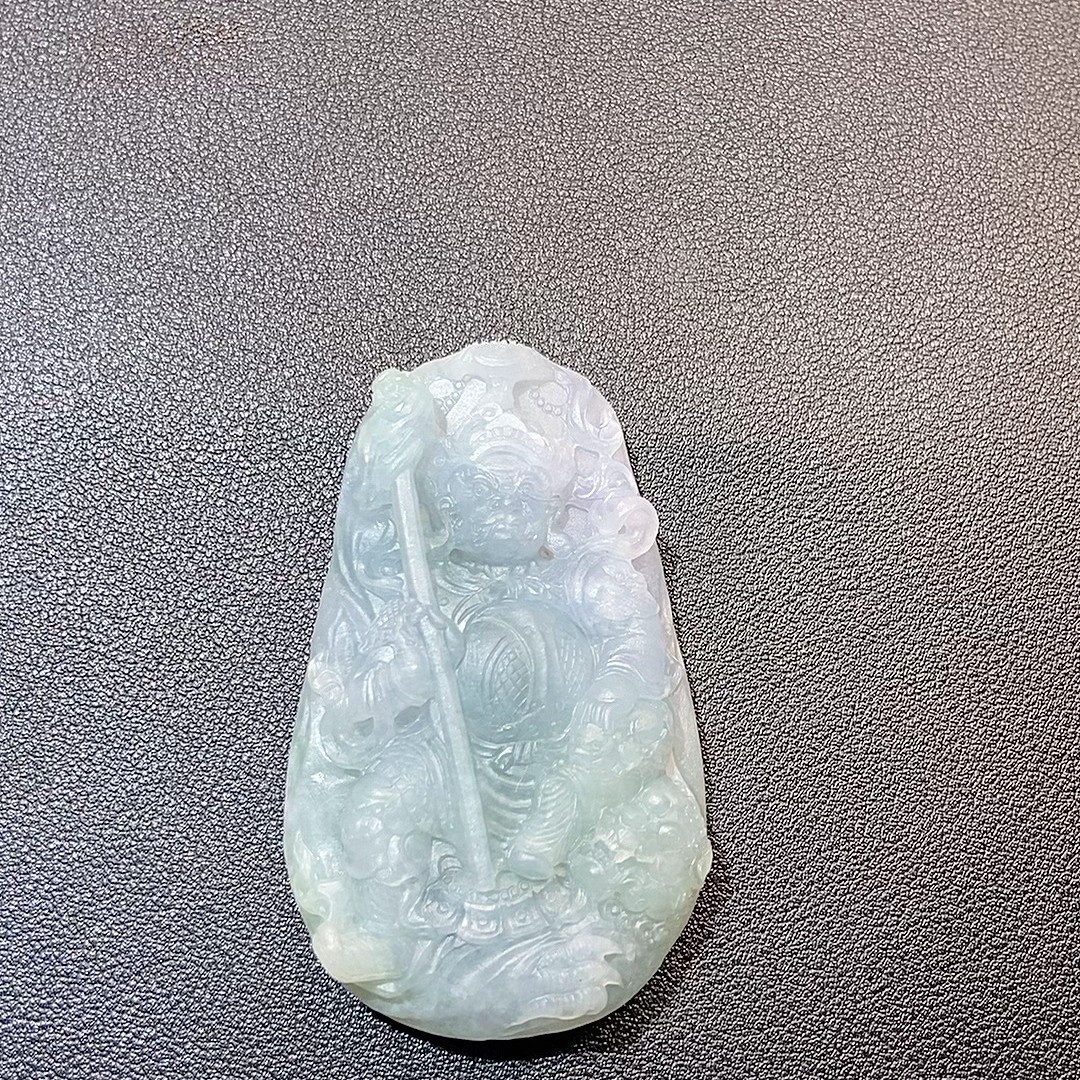 纯天然缅甸A货翡翠：多宝天王