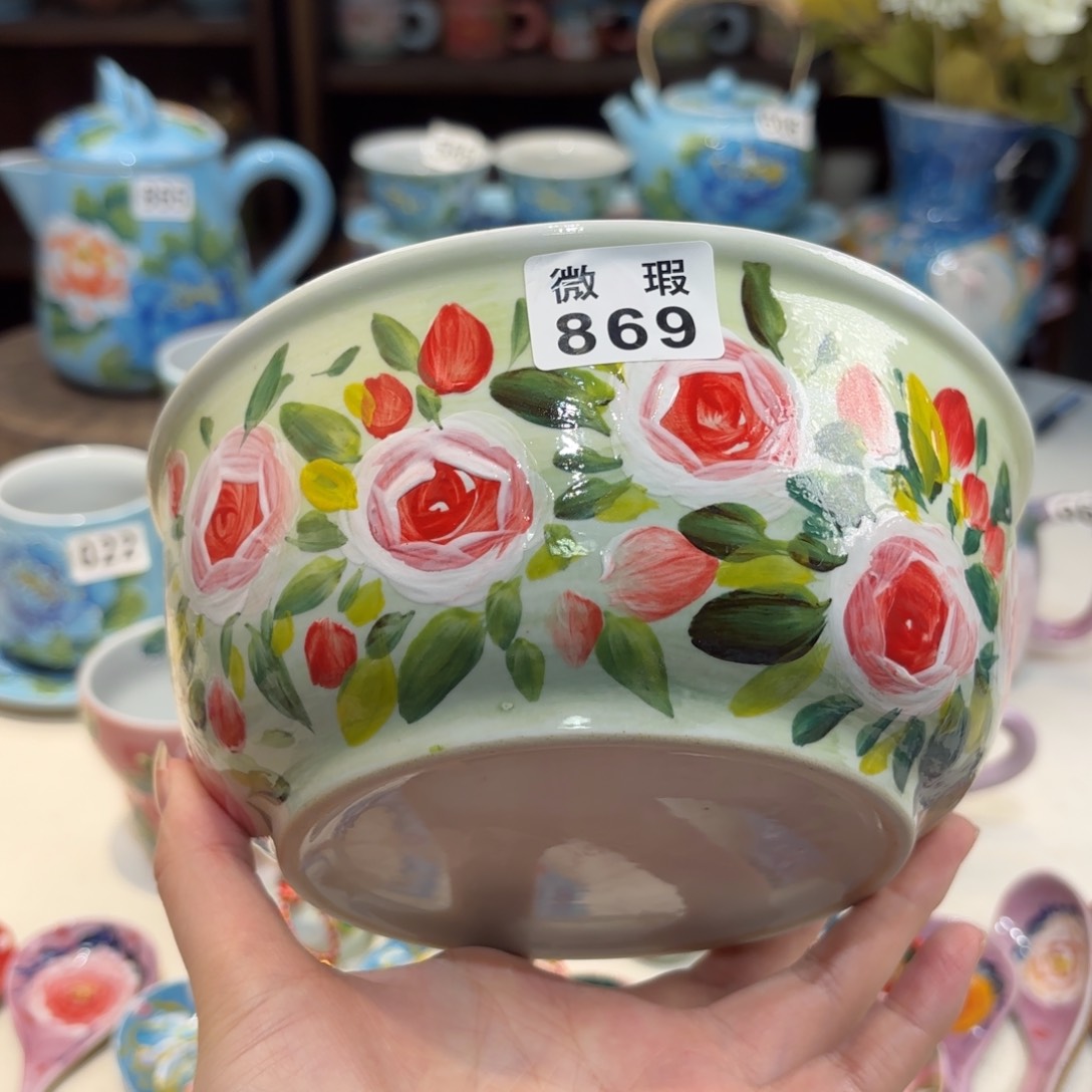 景德镇手绘高温釉下彩陶瓷茶具