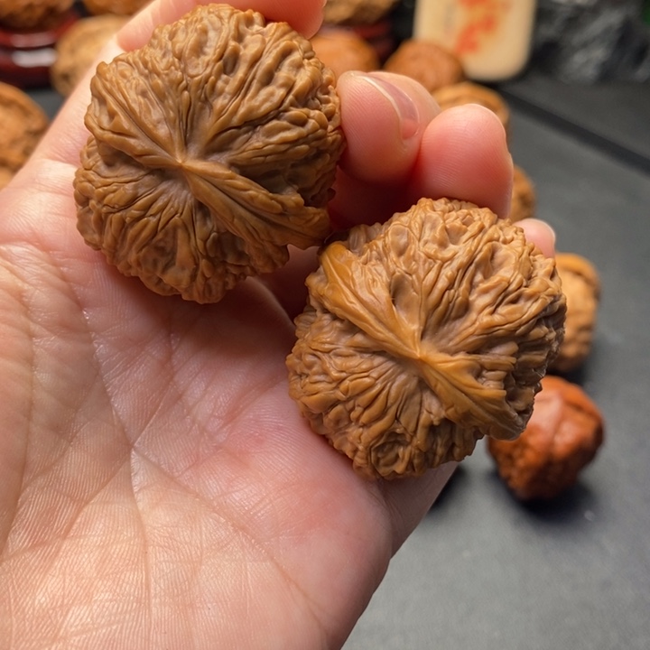 文玩核桃把件40尺麒麟枕原树非嫁接