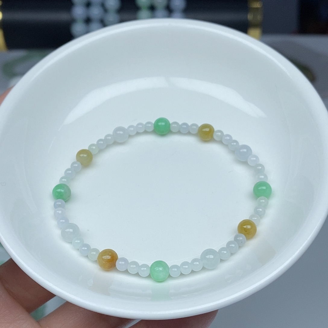 翡翠手串未镶嵌多样性发货