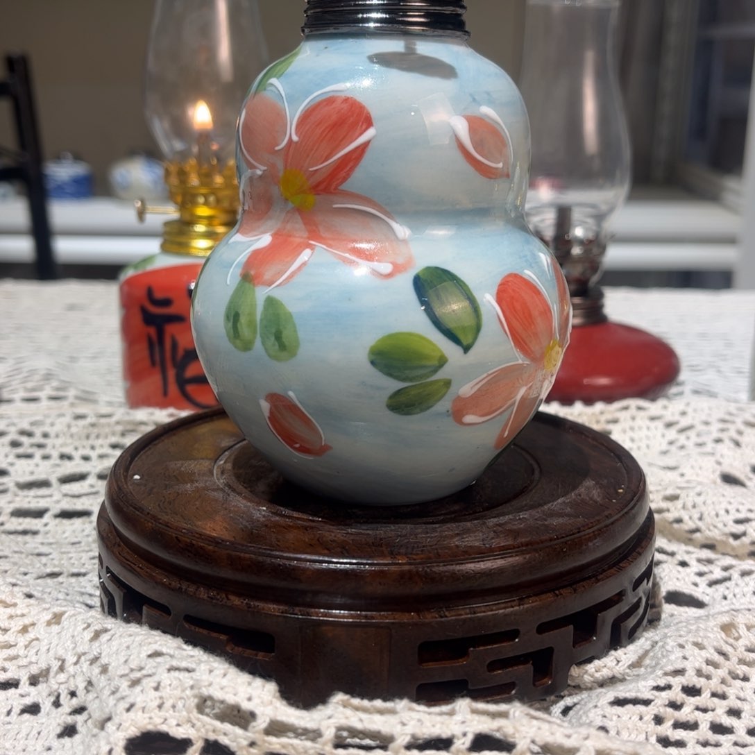 摆件景德镇陶瓷香薰灯