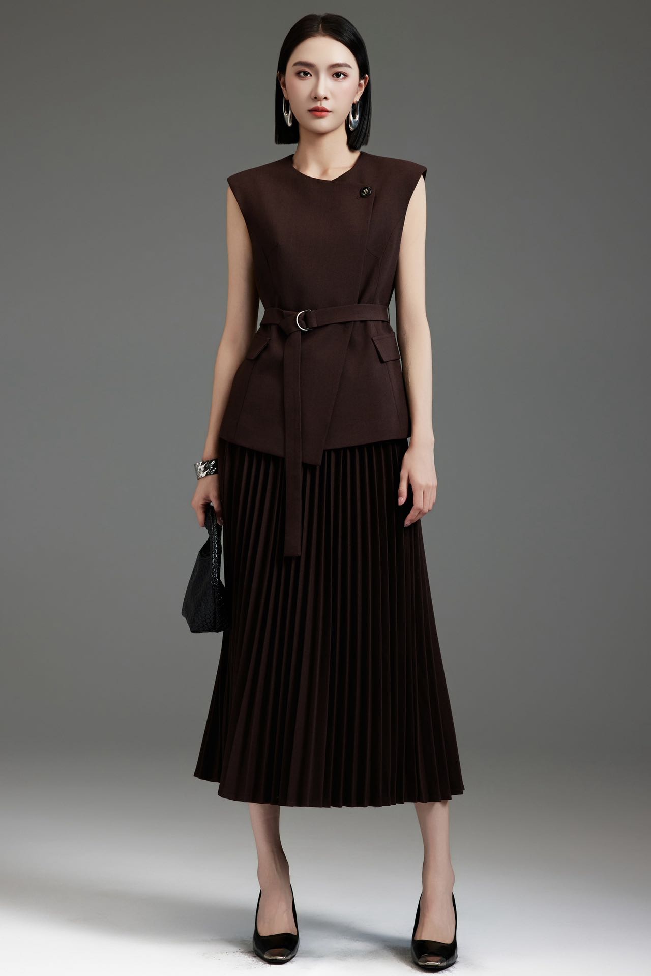 【书颖推荐】YOUYU又遇 气质套装裙早秋款百褶时尚显瘦