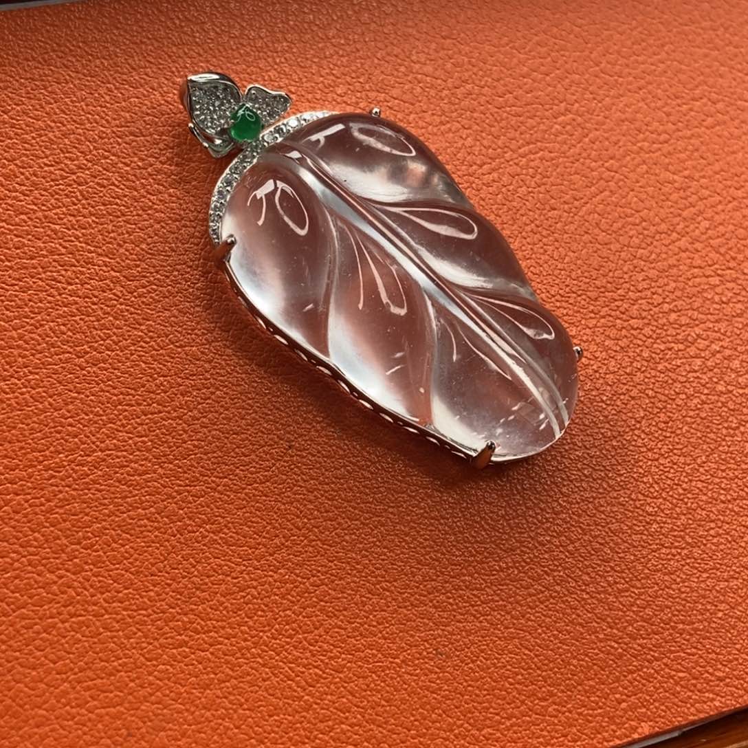 石英质玉颈饰银S925镶嵌重*