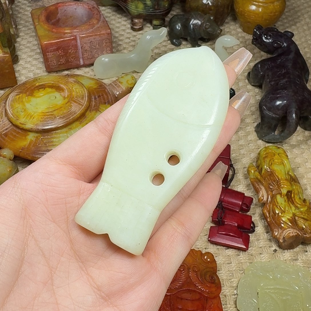 白玉菩提吊坠挂件
