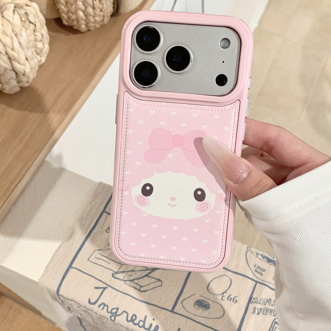 皮质piano小羊适用iphone17promax苹果16手机壳萌15可爱少女心冬