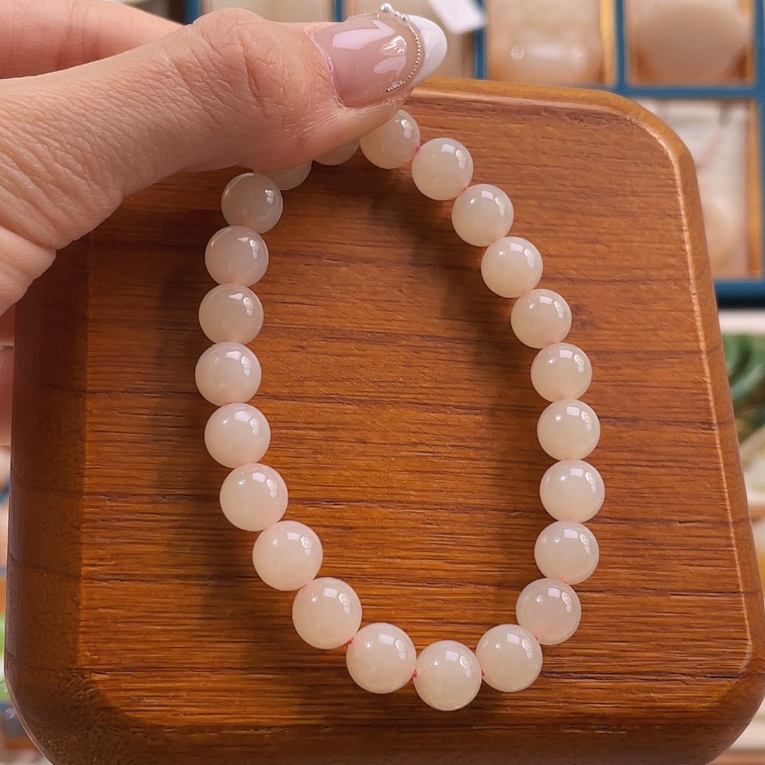 未镶嵌手串和田玉熟藕肉底手串卡8