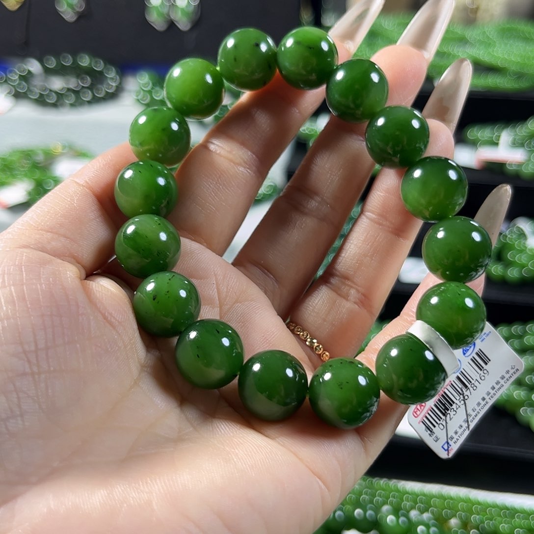 未镶嵌和田玉（碧玉）手链13