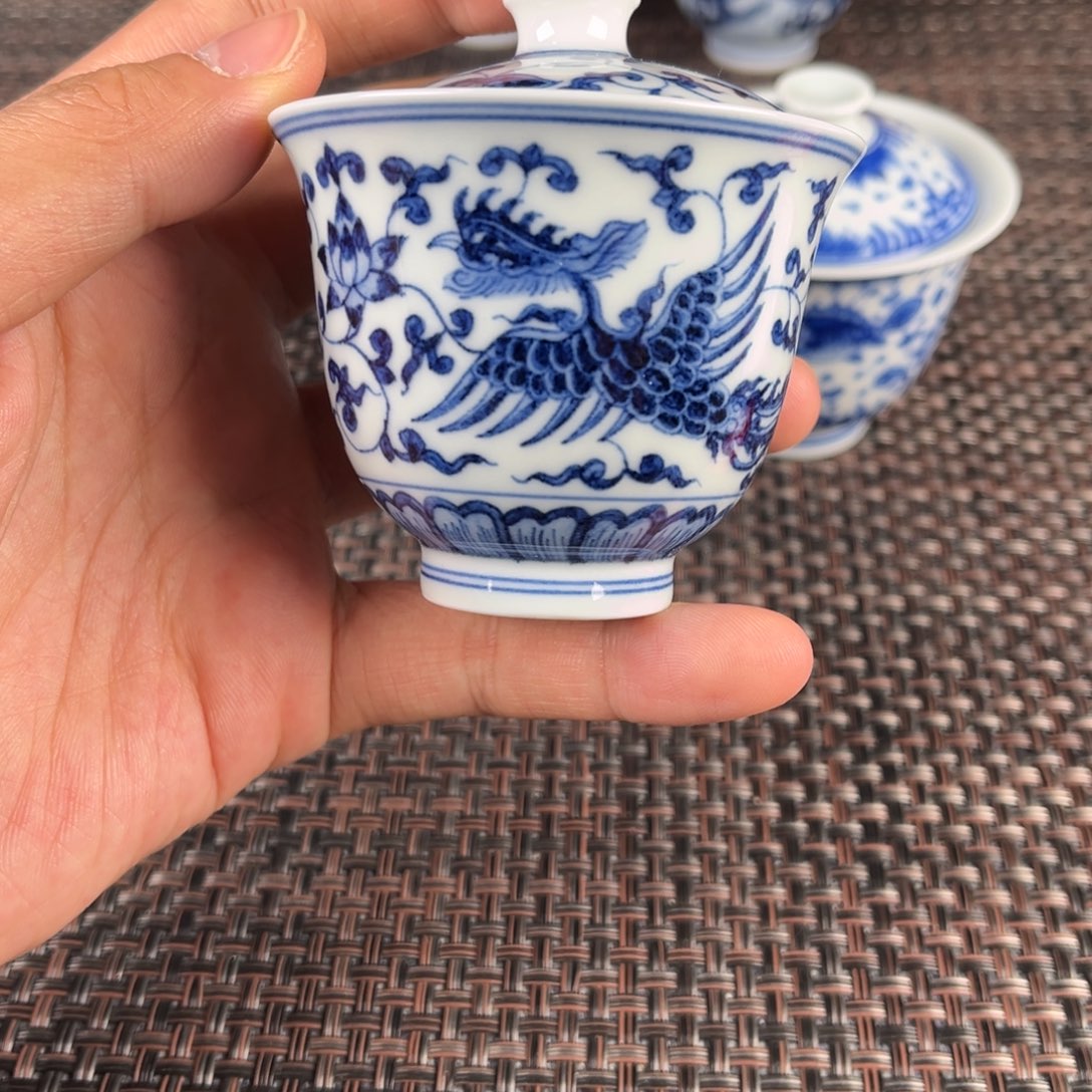 瓷片龙*景德镇陶瓷杯子